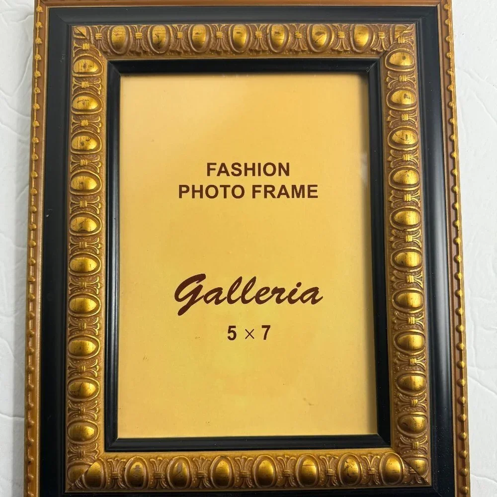 Vintage Wooden Picture frame Gold Patina